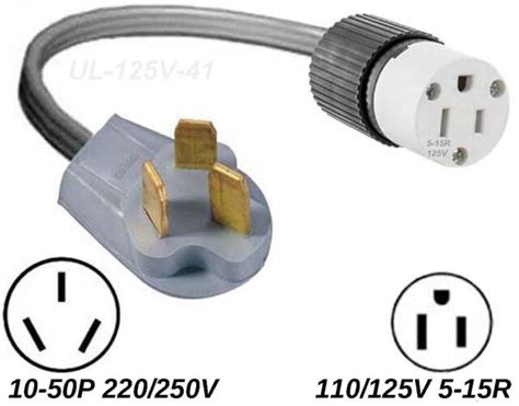 electric to gas range plug adapter